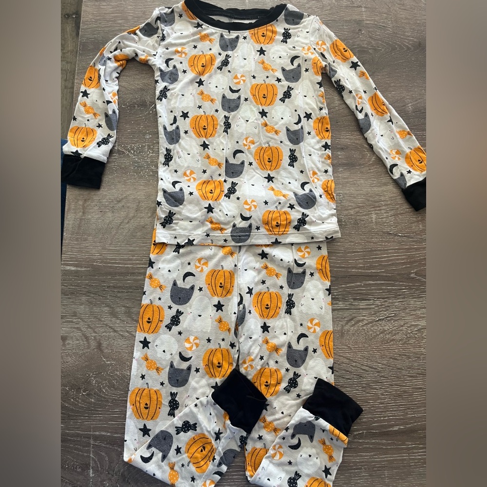 Little Sleepies Halloween Pumpkin Pajama Set